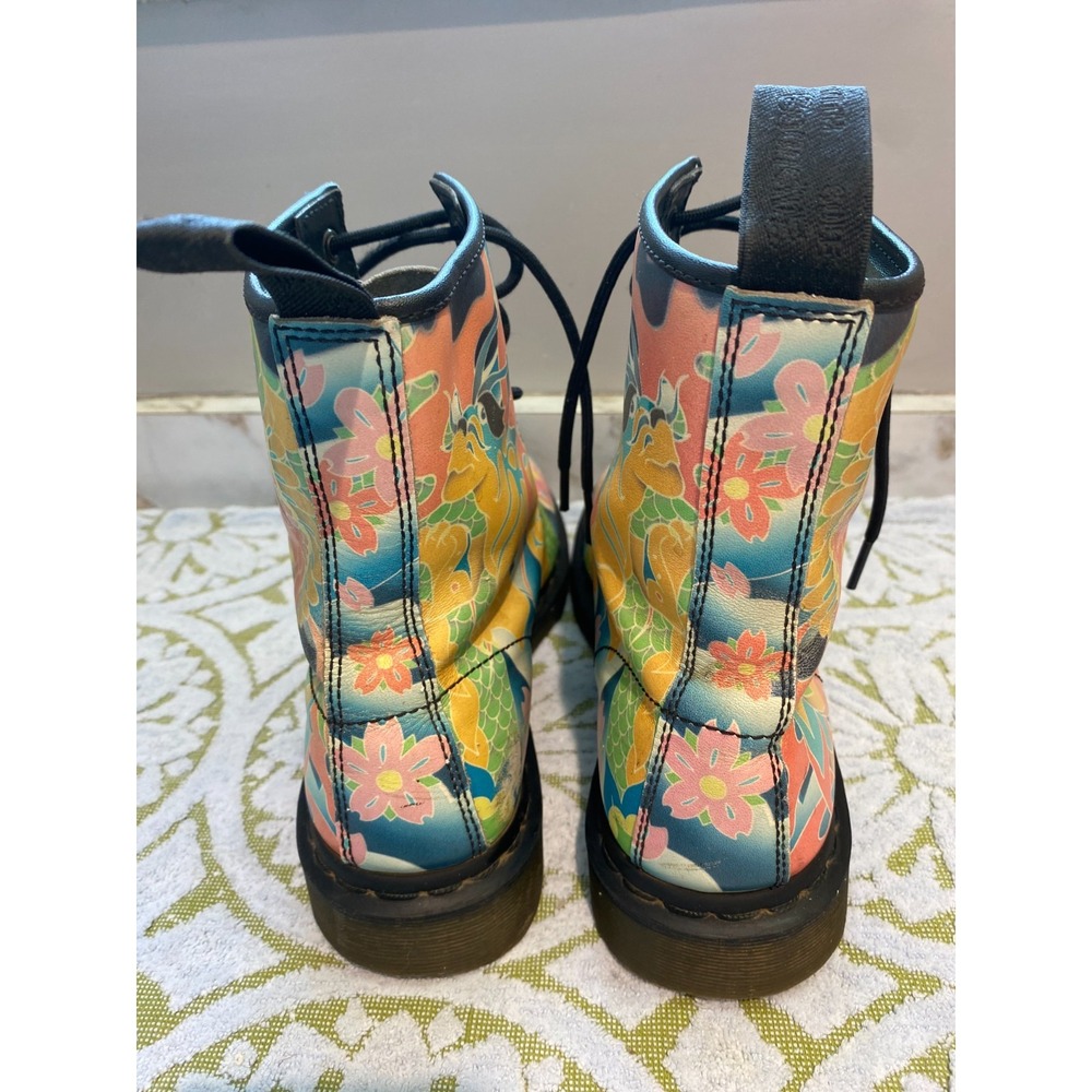 Doc Martens Psycho Tattoo 1460 Leather Boots Women's US 7 & UK 5 Rare Few Scuffs - Picture 4 of 16